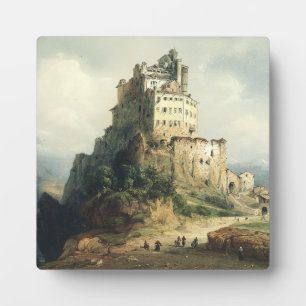 Sacra di San Michele Klooster Alpine Kunst Fotoplaat