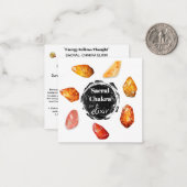 *~* Sacraal Chakra Elixir AP64 Stones Emoto Notitiekaartje (Voorkant / Achterkant in situ)