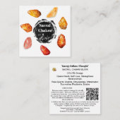 *~* Sacraal Chakra Elixir AP64 Stones Emoto Notitiekaartje (Voorkant / Achterkant)