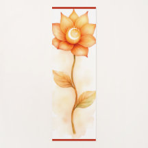 Sacraal Chakra Yoga Mat – Oranje Lotus Creatviteit
