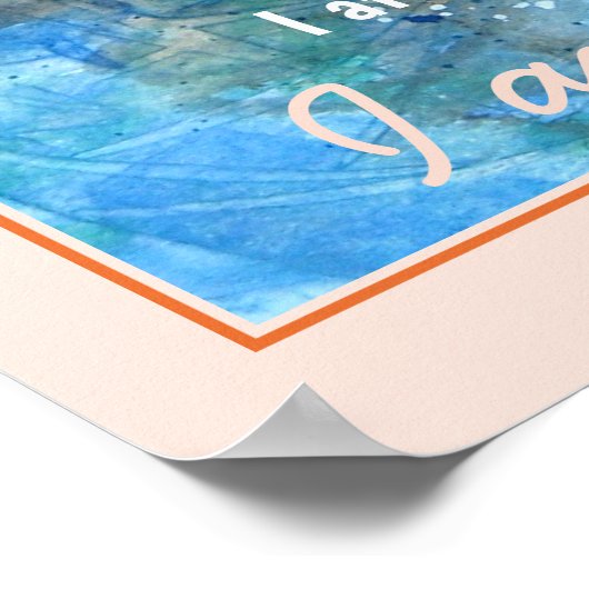 Sacral Chakra Affirmations Poster (Hoek)