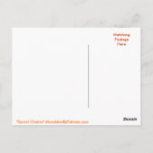 "Sacral Chakra"-Briefkaart Briefkaart (Achterkant)