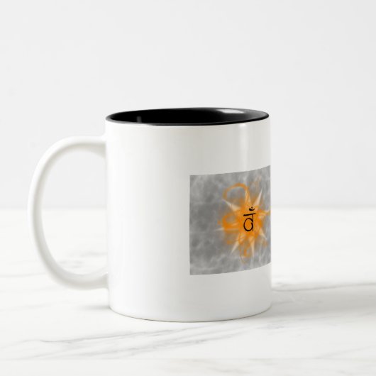 Sacral Chakra Coffee mok met bevestiging (Links)
