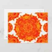 Sacral Chakra Mandala Briefkaart (Voorkant / Achterkant)