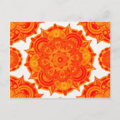 Sacral Chakra Mandala Briefkaart (Voorkant)