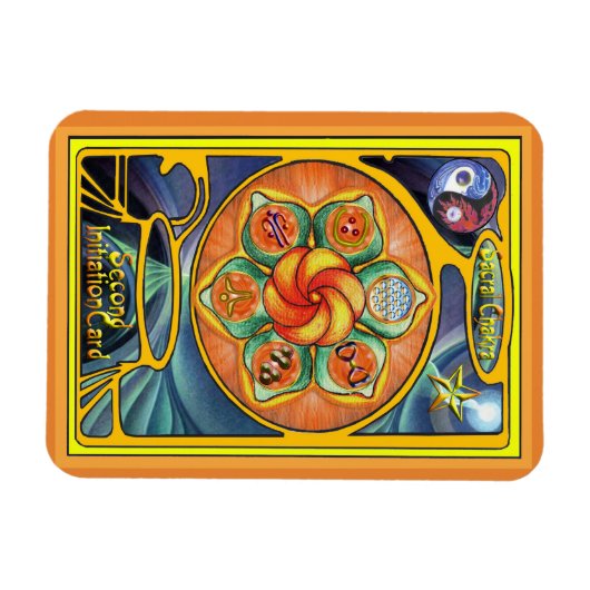 Sacral Chakra Mandala Magneet (Horizontaal)