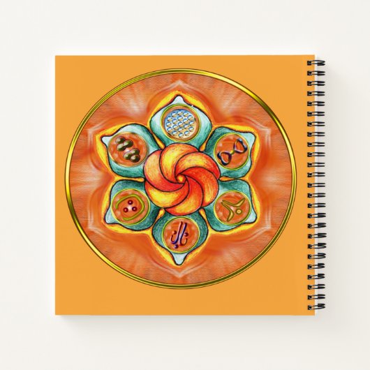 Sacral Chakra Mandala Notitieboek (Achterkant)