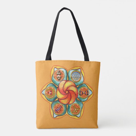 Sacral Chakra Mandala Tote Bag (Achterkant)