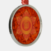 Sacral Chakra Ornaments Metalen Ornament (Rechts)