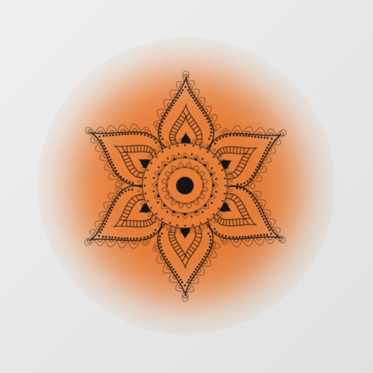 Sacral Chakra Raamsticker (Vel)