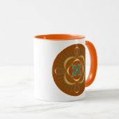 Sacral Chakra Shadow Mandala Two Tone Mok (Voorkant rechts)