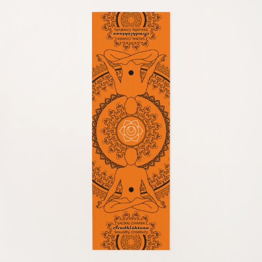 Sacral Chakra Svadhisthana Serenity Yogamat (Voorkant)