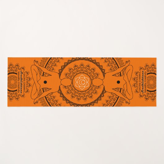 Sacral Chakra Svadhisthana Serenity Yogamat (Voorkant (horizontaal))