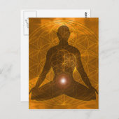Sacral Chakra Swadhisthana Briefkaart (Voorkant / Achterkant)
