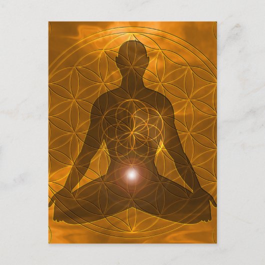 Sacral Chakra Swadhisthana Briefkaart (Voorkant)