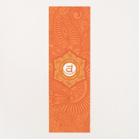 Sacral Chakra Yoga Mat - 03p (Voorkant)