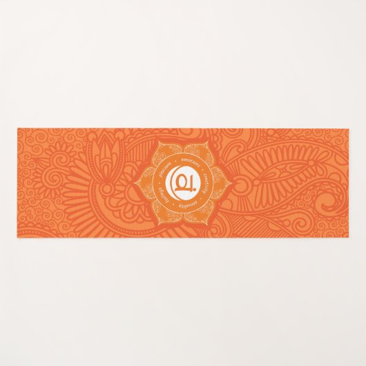 Sacral Chakra Yoga Mat - 03p (Voorkant (horizontaal))