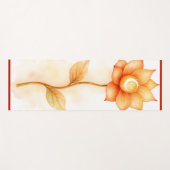 Sacral Chakra Yoga Mat – Orange Lotus Creativity (Voorkant (horizontaal))