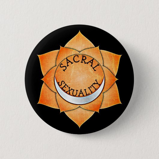 SACRAL SEXUALITY CHI CHAKRA BUTTON (Voorkant)