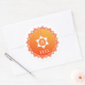 Sacrale chakra... ik voel me ronde sticker (Envelop)