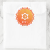 Sacrale chakra... ik voel me ronde sticker (Tas)