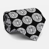 Sacrament bevestiging duif geest zwart wit stropdas (Opgerold)