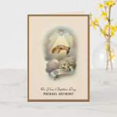  sacrament doop Baby Kaart (Gele Bloem)