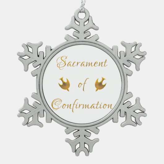 Sacrament of Confirmation Sneeuwvlok Ornament (Voorkant)