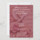 Sacrament van de bevestiging Dove & Floral Design Kaart (Voorkant)