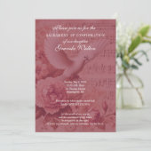 Sacrament van de bevestiging Dove & Floral Design Kaart (Staand voorkant)