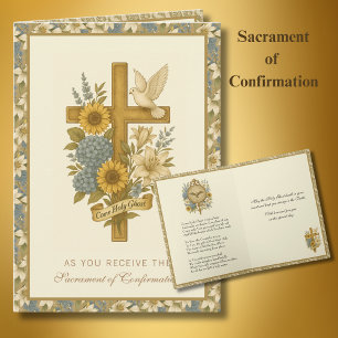 Sacrament van de Firmung Gebed Feestdagen Kaart