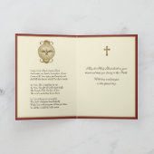 Sacrament van de Heilige Communie Religieuze Gebed Feestdagen Kaart (Binnen)