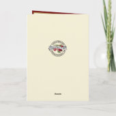 Sacrament van het religieuze goud en rood feestdagen kaart (Achterkant)