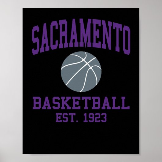 Sacramento Basketball Poster (Voorkant)