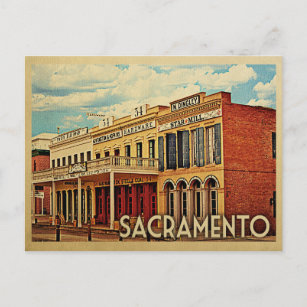 Sacramento Briefkaart California Vintage Travel
