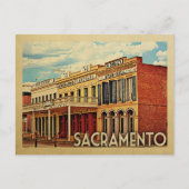 Sacramento Briefkaart California Vintage Travel (Voorkant)