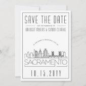 Sacramento Bruiloft | Skyline De datum opslaan Kaart (Voorkant)