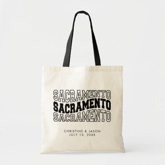Sacramento bruiloft welkom tote bag (Voorkant)