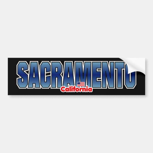 Sacramento Bumper Bumpersticker (Voorkant)
