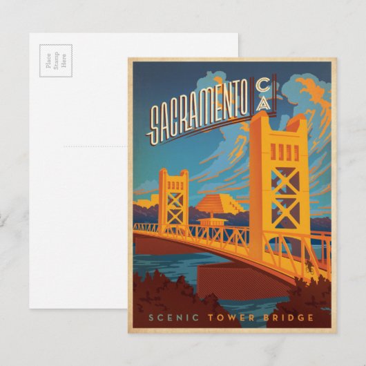 Sacramento, CA Briefkaart (Voorkant / Achterkant)