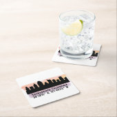 Sacramento CA City Skyline Kartonnen Onderzetters (Insitu)