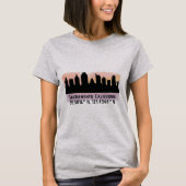 Sacramento CA City Skyline T-shirt (Voorkant)