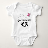 Sacramento CA Gift Romper (Voorkant)