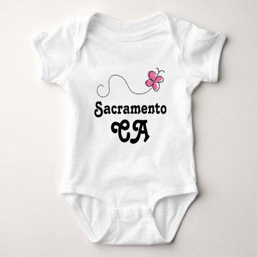 Sacramento CA Gift Romper (Voorkant)
