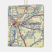 Sacramento CA  map Keramisch Ornament (Links)