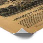 Sacramento California Antiek Panorama Poster (Hoek)