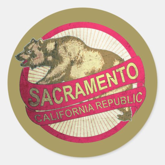 Sacramento California  beer stickers (Voorkant)