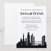 Sacramento California City Skyline Wedding Kaart (Voorkant / Achterkant)