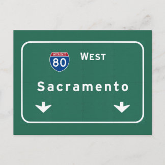 Sacramento California Interstate Highway Freeway : Briefkaart