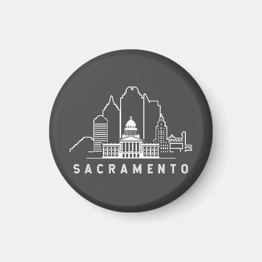 Sacramento California Magneet (Voorkant)